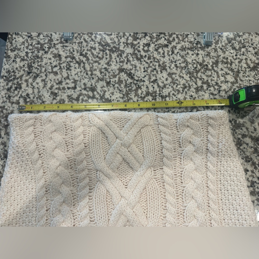 Lauren Ralph Lauren Cream Cable Knit Skirt